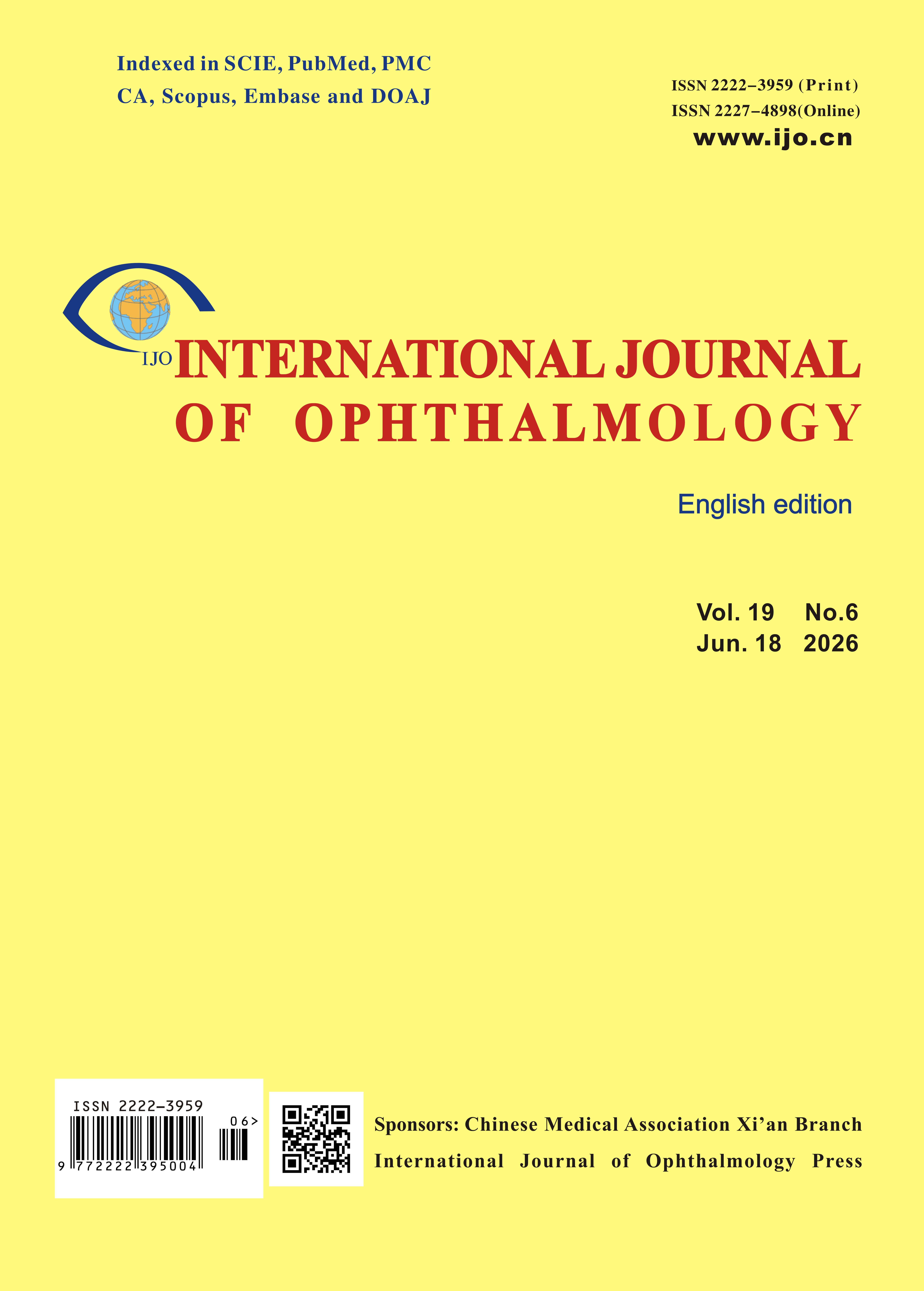 International Journal of Ophthalmology 期刊封面